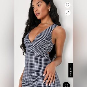 Lulus navy midi dress